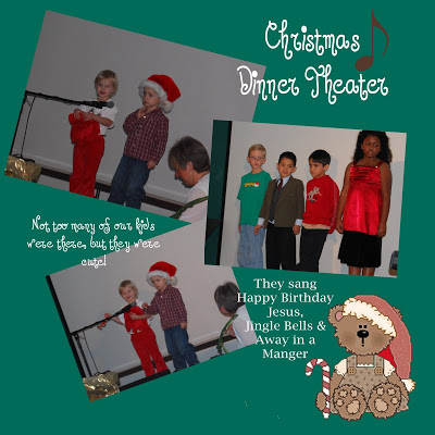 You are currently viewing Tonight our Christmas play/ dinner theater.