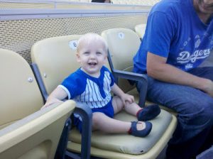 Read more about the article First dodger game for Luke