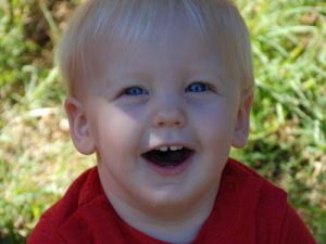 Read more about the article Luke trying to talk???? Already??!