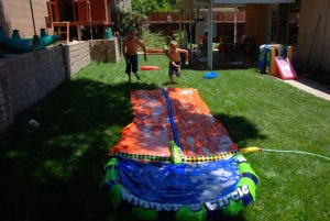 Read more about the article Perfect weather for a slip ‘n’ slide