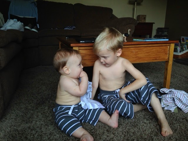 You are currently viewing Trying on their Easter shorts